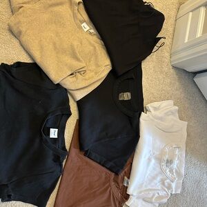Assorted Neutral Tone T-Shirts (Aritzia)